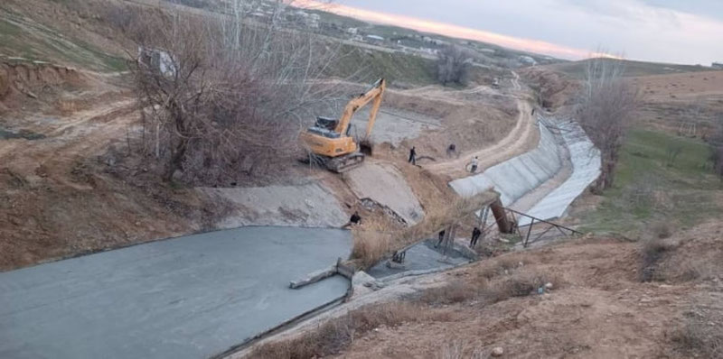 Image of 'Uzbekistan reduced water consumption by up to 15 percent through the concreting of channels.'