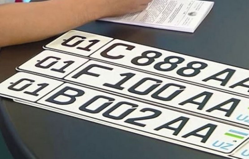 Image of 'Last year, the most expensive car number plate sold in Uzbekistan was nearly worth 1 billion soums.'