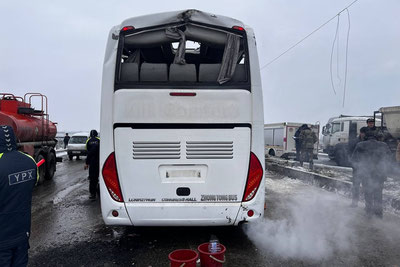 Изрображение 'В аварии с автобусом в Самарканде пострадали 22 женщины'