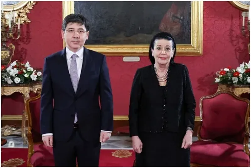 Изрображение 'Первый посол Узбекистана на Мальте вручил верительные грамоты'