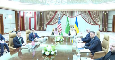 Image of 'Negotiations on peace in Ukraine began in Saudi Arabia.'