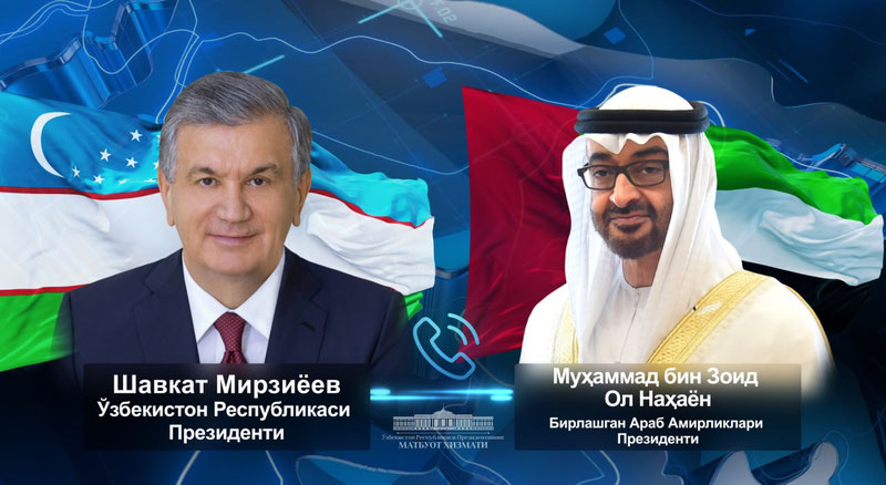 'Shavkat Mirziyoyev BAA Prezidenti bilan telefon orqali muloqot qildi'ning rasmi