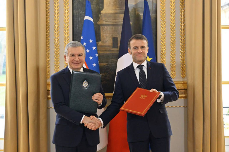 Image of 'Strategic partnership relations have been established between Uzbekistan and France.'