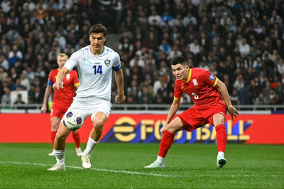 Image of 'Uzbekistan won against the Kyrgyzstan team with a score of 1:0.'