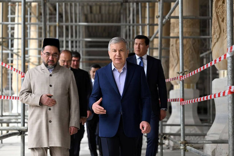 Image of 'Shavkat Mirziyoyev arrived in Samarkand.'