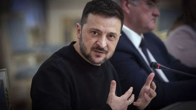 Изрображение 'Владимир Зеленский отверг предложение Кремля о трехдневном перемирии на 9 мая'