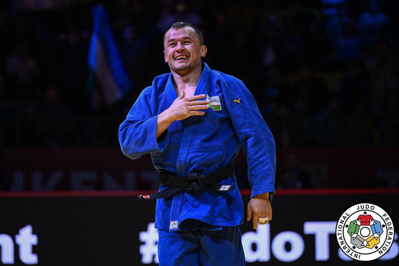 Image of 'Mukhridin Tilovov won a bronze medal at the Astana "Grand Slam" tournament.'