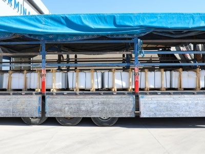 Image of 'The Taliban presented Uzbekistan with 16 truckloads of marble.'