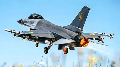 Image of 'Ukraine loses its first F-16 fighter'