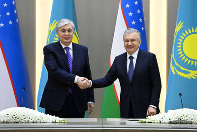 Image of 'Shavkat Mirziyoyev congratulated Tokayev on his birthday.'