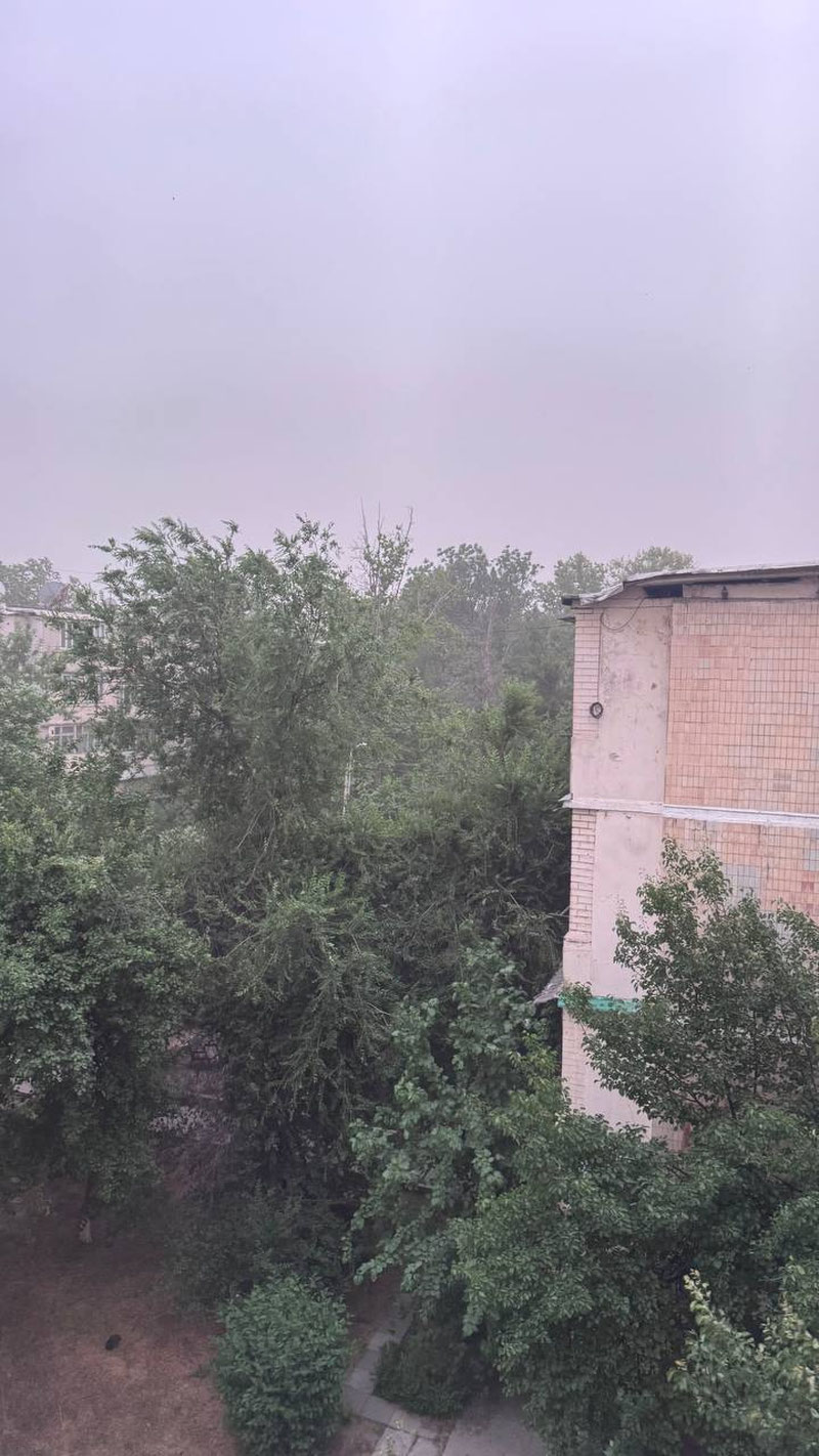 Image of 'A strong wind occurred in Tashkent.'