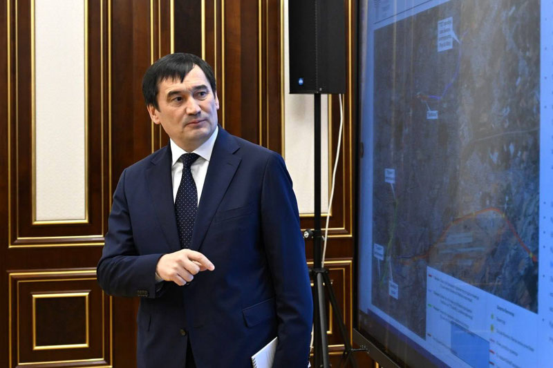 Изрображение 'Президенту презентовали новую линию столичного метрополитена'