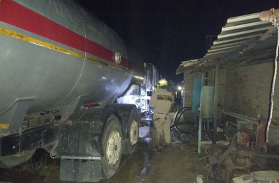 Image of 'A fire broke out at the propane station in Bukhara.'