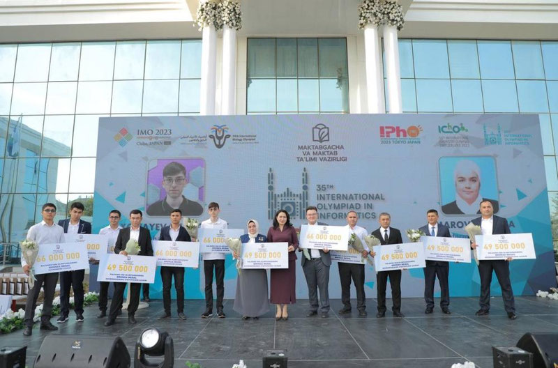 'Xalqaro fan olimpiadalari g‘oliblari uchun mukofot puli miqdori oshirildi'ning rasmi