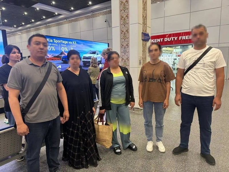 Image of 'Two women wanted by Interpol were brought from Oman to Tashkent.'