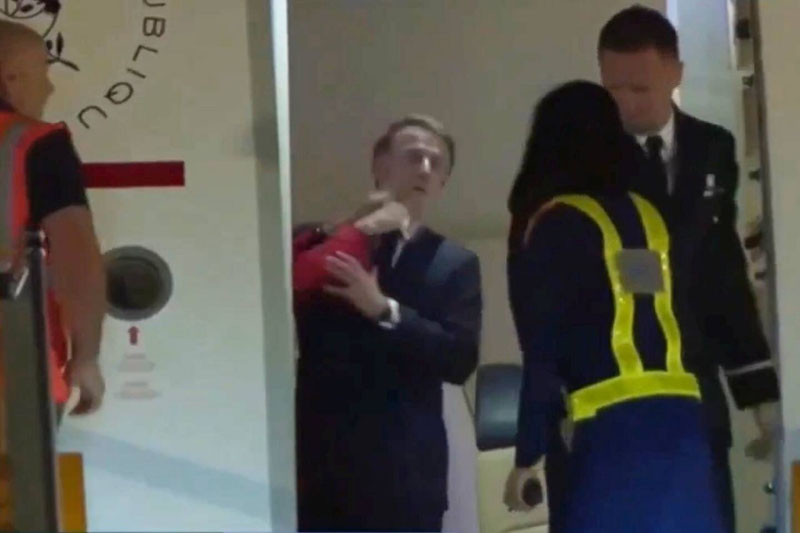Image of 'Emmanuel Macron was slapped by his wife, wasn't he?'