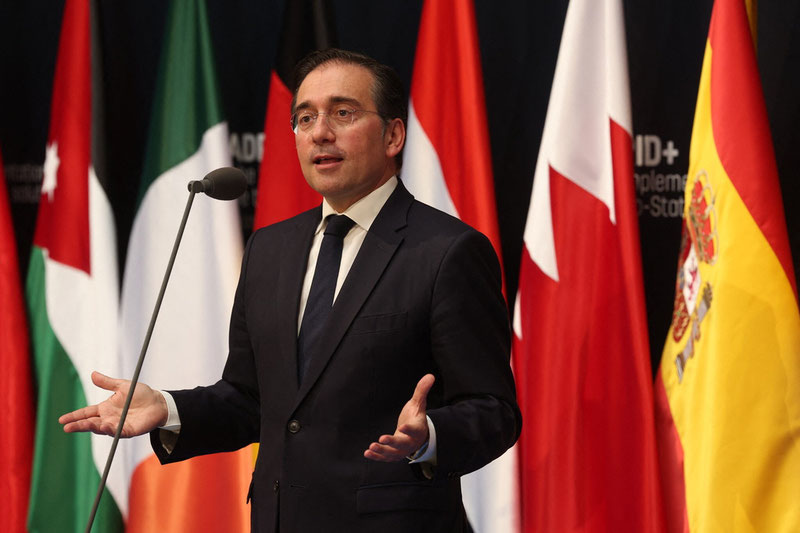 Image of 'Spain proposed the imposition of sanctions against Israel.'