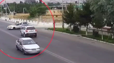Изрображение 'В Андижанской области водитель при попытке оторваться от экипажа ДПС устроил аварию (видео)'