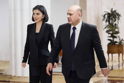 Изрображение 'В Москве прошла встреча Саиды Мирзиёевой с Михаилом Мишустиным'
