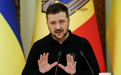 'Zelenskiy Rossiyaning ikki-uch kunlik sulh taklifini keskin rad etdi'ning rasmi