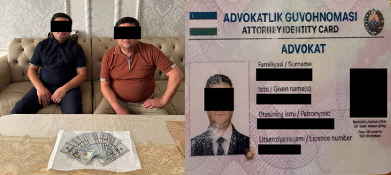 Image of 'The interior official disguised as a lawyer and his partner were arrested.'