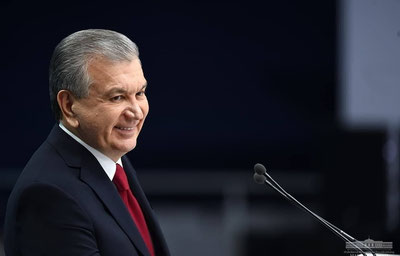 Image of 'Presidents of foreign countries are sending congratulations to Shavkat Mirziyoyev.'