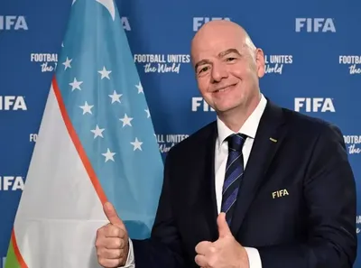 Изрображение 'Глава ФИФА направил поздравление Президенту Узбекистана'