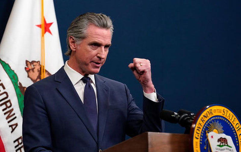 Image of 'The Governor of California threatened Trump.'