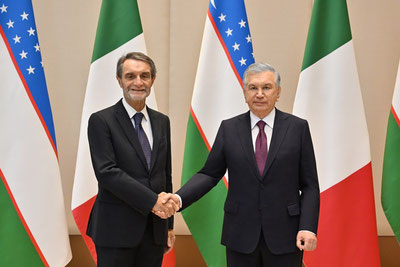 Image of 'Shavkat Mirziyoyev noted that there is great potential for cooperation with Lombardy.'