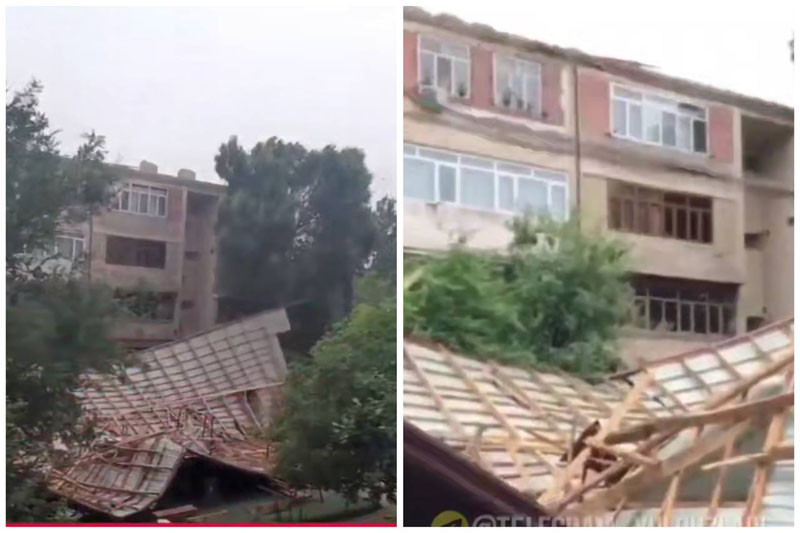 'Bo‘stonliqda shamol oqibatida “dom”lardan birining tomi uchib ketdi'ning rasmi