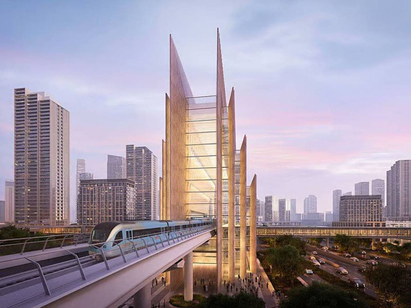 Image of 'The world's tallest metro station will be built in Dubai.'