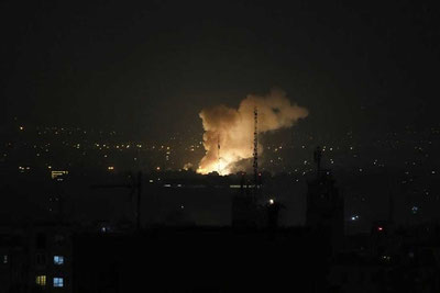 Image of 'Israel struck the territory of Iran.'