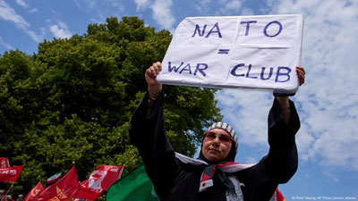 Image of 'A march against NATO has begun in the Netherlands.'