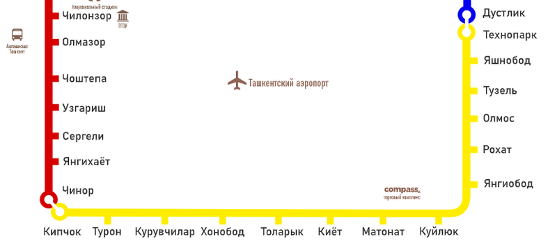 Изрображение 'На надземной линии метро Ташкента временно закрывают 6 из 14 станций'