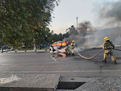 Изрображение 'В Бешарыке Ферганской области на ходу вспыхнул "Дамас"'
