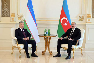 'Shavkat Mirziyoyev va Ilhom Aliyev “Zagulba” qarorgohida tor doirada uchrashuv va Oliy davlatlararo kengashning ikkinchi yig‘ilishini o‘tkazdi'ning rasmi