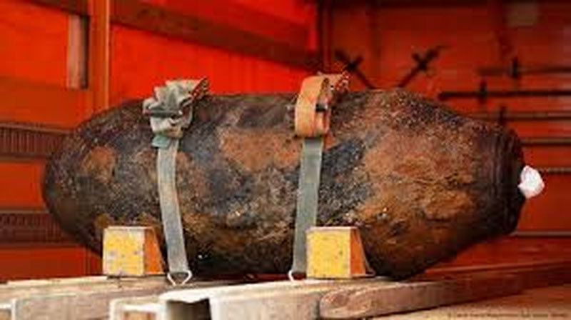 Image of 'A bomb that did not explode during World War II was found in Germany.'