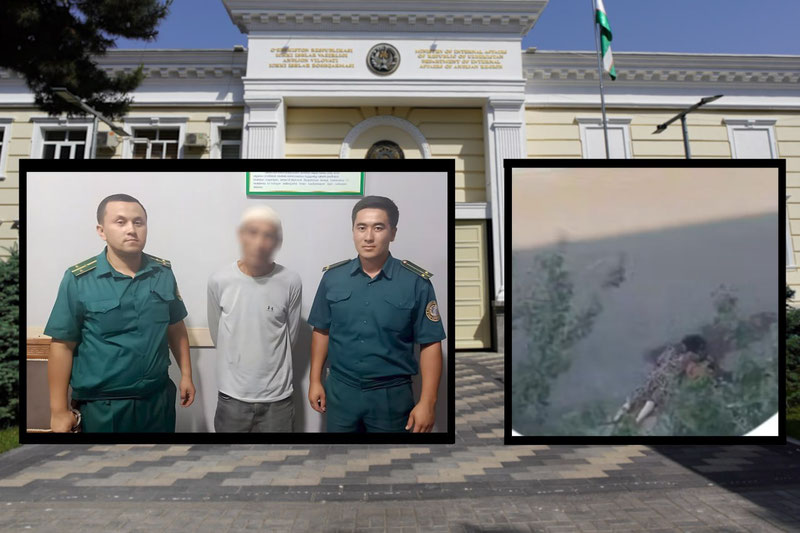 Image of 'In Andijan, a man who killed his wife and fled the scene of the crime has been detained.'