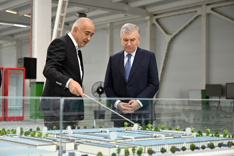 Image of 'Shavkat Mirziyoyev reviewed the household appliances plant under construction in Zomin district of Jizzakh region'