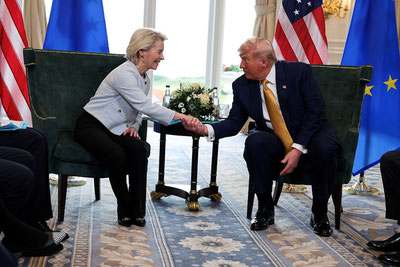 Изрображение 'США договорились о новой торговой сделке с Евросоюзом'
