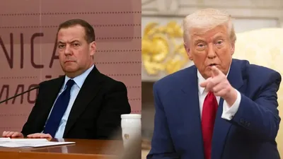 Изрображение 'Трамп посоветовал Медведеву «следить за словами»'