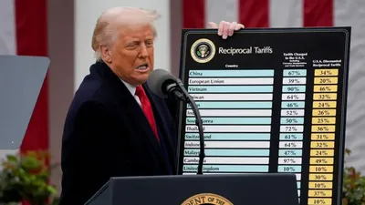 Изрображение 'Президент США ввел «уточненные» пошлины в отношении десятков стран'