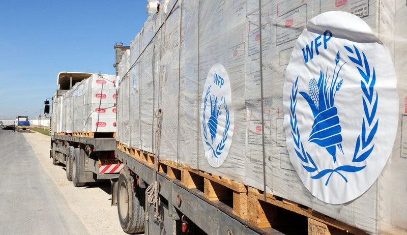Image of 'Humanitarian aid was delivered to Gaza from 5 countries.'