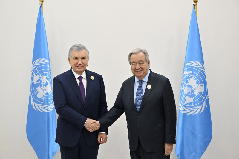 'Mirziyoyev Guterriш bilan nimani muhokama qildi?'ning rasmi