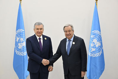 'Mirziyoyev Guterriш bilan nimani muhokama qildi?'ning rasmi