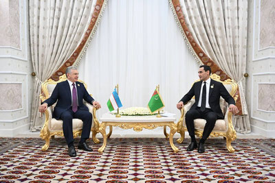 Изрображение 'Президенты Узбекистана и Туркменистана обсудили вопросы стратегического партнерства'