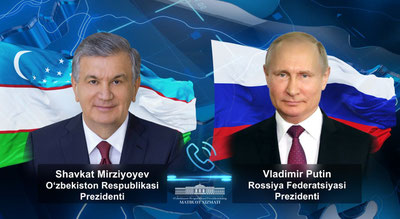 Image of 'Putin and Mirziyoyev held a phone conversation.'