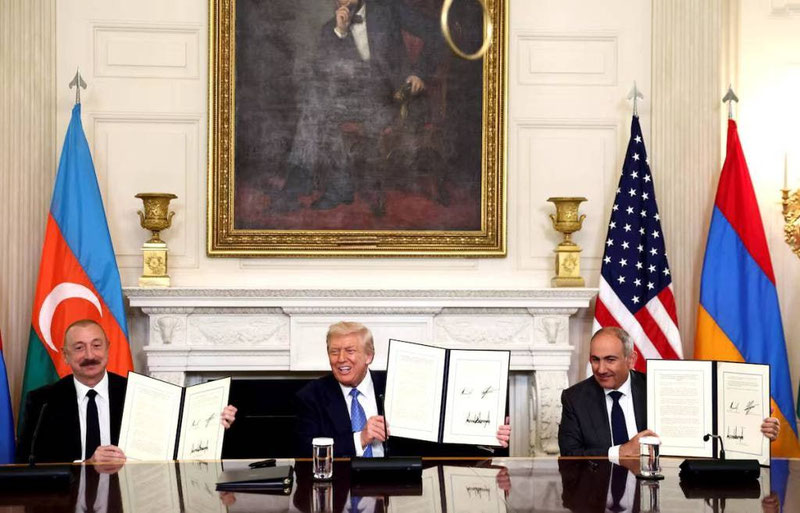 Image of 'A peace agreement was signed between Azerbaijan and Armenia.'