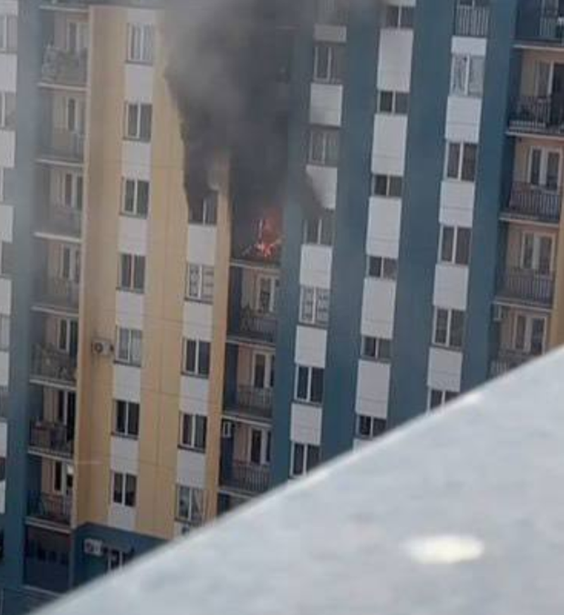 Изрображение 'В квартире в Бектемирском районе произошел пожар (видео)'