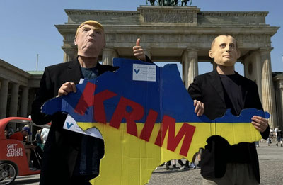 Image of 'Trump and Putin are deciding the fate of Ukraine.'